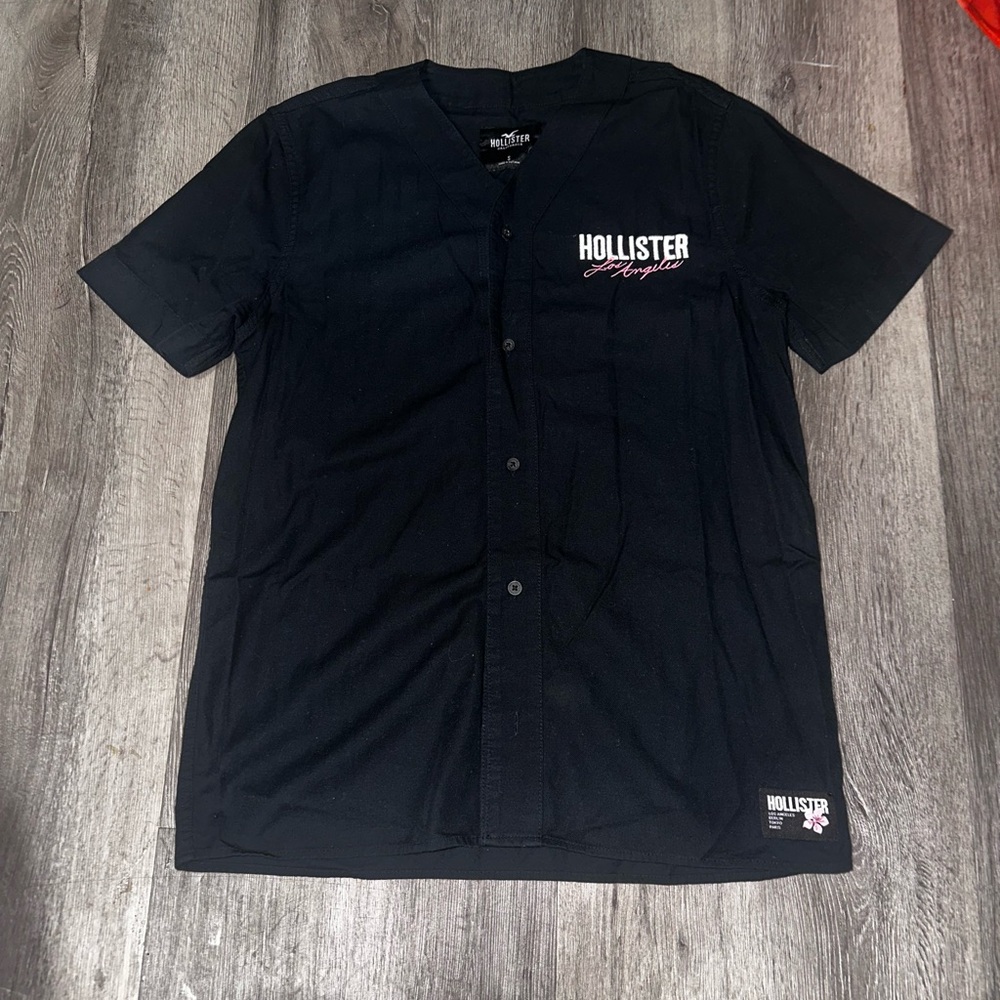 Hollister Black Jersey Shirt Casual Style